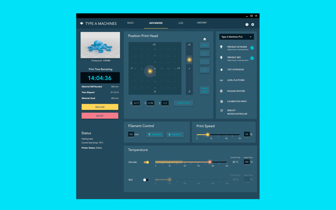 3D Printing Interface (2015)